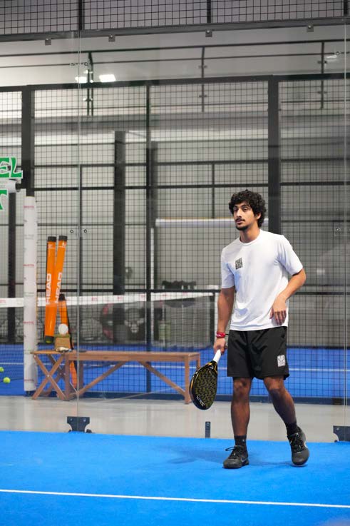 Playing on the courts at The Padel Project